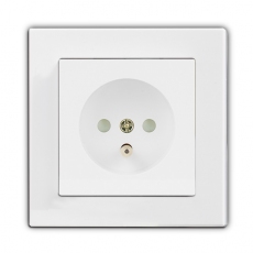 Face Single French Socket-Whit...