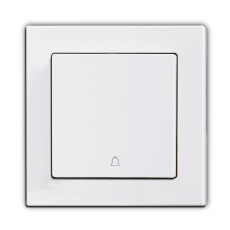 55F-Face doorbell switch, 55mm Panel-White