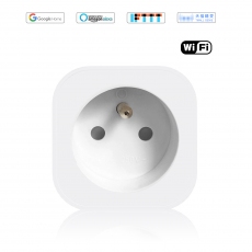 Wintop AI WiFi Smart Euro Mini Plug Socket for France Works with Amazon Alexa, Echo, Google Home and IFTTT, Smart Switch 2A Outlet Controlling Lights by Phone with Energy Monitoring(Option), App Remote Control and Timer Function, No Hub Required,Designed 